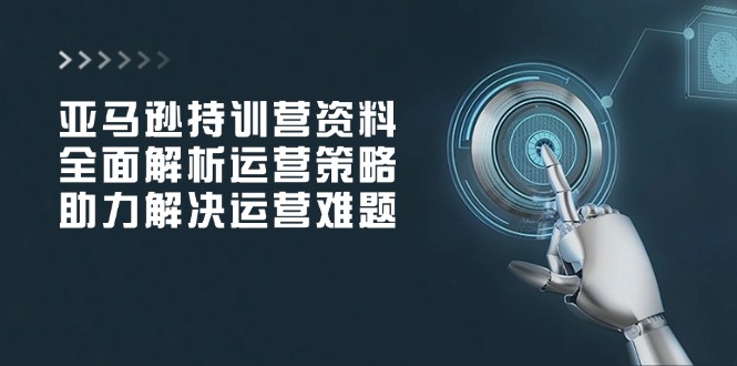 （14033期）亚马逊持训营资料，全面解析运营策略，助力解决运营难题-创途项目网