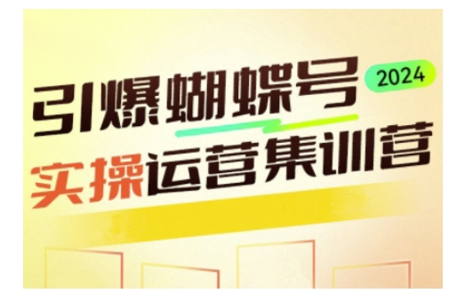 引爆蝴蝶号实操运营，助力你深度掌握蝴蝶号运营，实现高效实操，开启流量变现之路-创途项目网