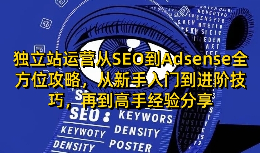 独立站运营从SEO到Adsense全方位攻略，从新手入门到进阶技巧，再到高手经验分享-创途项目网