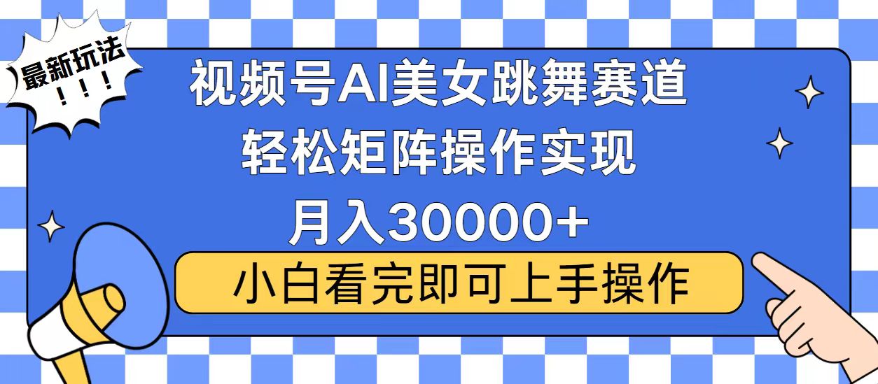 （13813期）视频号蓝海赛道玩法，当天起号，拉爆流量收益，小白也能轻松月入30000+-创途项目网