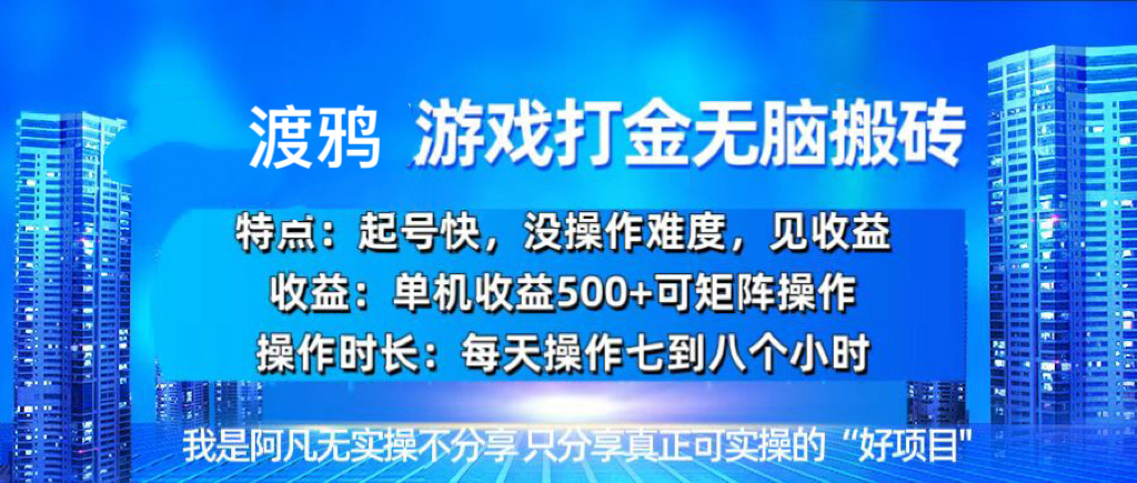 （13501期）韩国知名游戏打金无脑搬砖单机收益500+-创途项目网