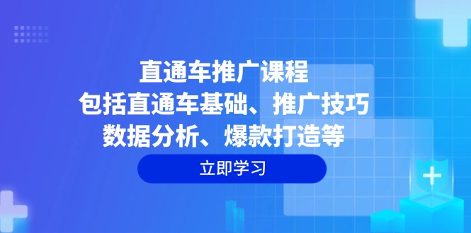 （14001期）直通车推广课程：包括直通车基础、推广技巧、数据分析、爆款打造等-创途项目网